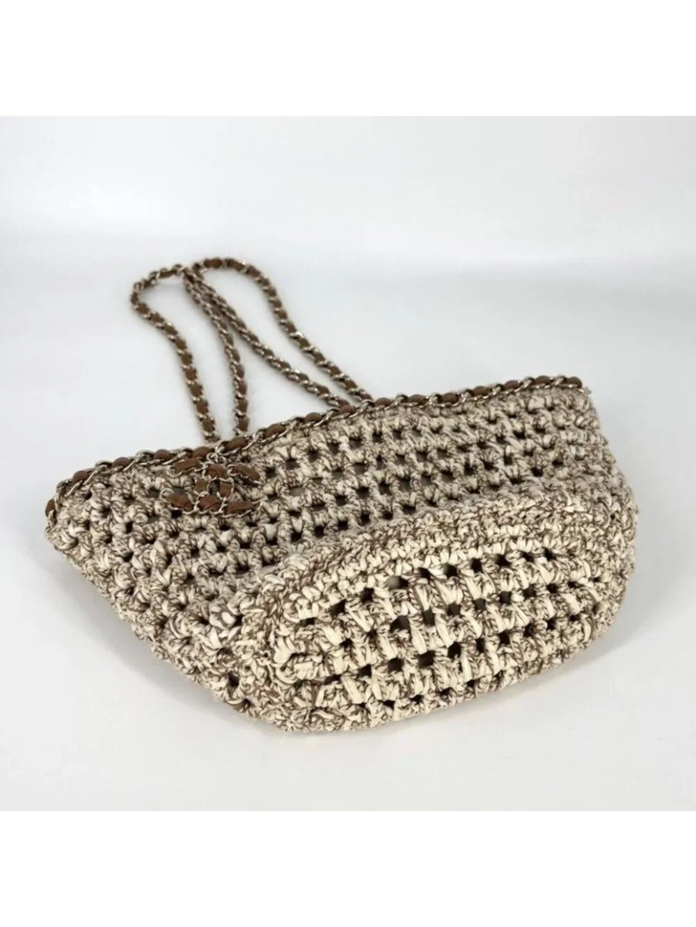 Chanel Shoulder Bag Cage Shopping Chain Tote Coco